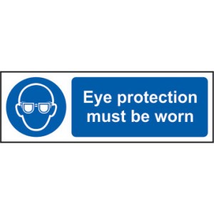 EYE PROTECTION MUST BE WORN SIGN