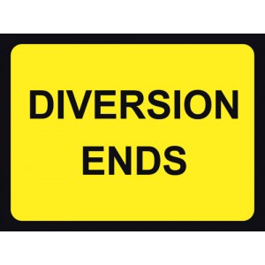 Diversion End Sign