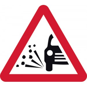 Loose Chippings Sign