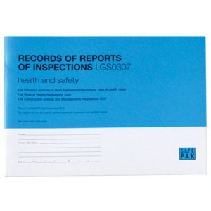 Record of Reports of Inspections Book