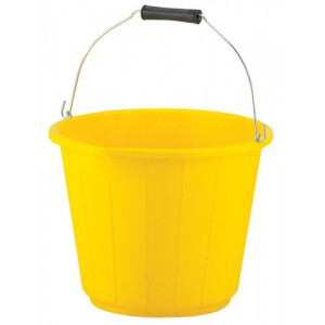 3 Gallon Yellow PVC Bucket 