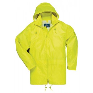 Waterproof Polyester PVC Coated Jacket Yellow