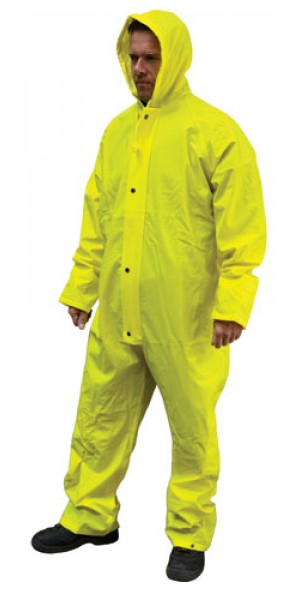 Waterproof Breathable One Piece Coverall Yellow