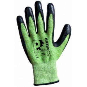 Predator Green PU Coated Cut 5 Glove
