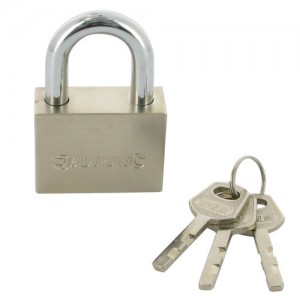 Top Security Steel Body Padlock c/w 3 Keys