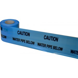 Underground Warning Tape Water Pipe Below