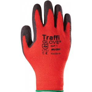 Traffiglove MOTION Red Latex Palm Coated Glove Size 9